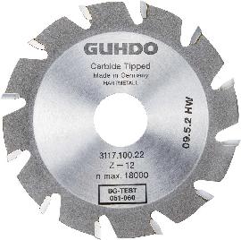 GUHDO Lamellen-Nutfräser HW ø100 x 4 x 22mm Z6 Produktbild