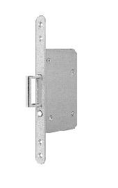 BKS Schiebetürschloss 0393, mit Springgriff, UG, F20 x 216 rund, NiSi Produktbild