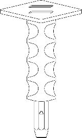 DON QUICHOTTE Fixpin Setzeisen, schwarz, 20 x 170mm Produktbild