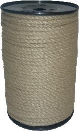 Braun Spinnfaserseil 6mm 100m Polypropylen Produktbild