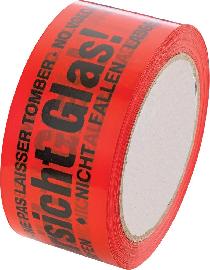 Enviro Group PVC-Klebeband Vorsicht Glas 66m x 50mm Produktbild