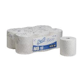 SCOTT Max Rollenhandtuchpapier weiß 1-lagig Breite 19,8cm 350m Rolle VE 6 R. Produktbild