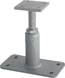 HGH Stützenfuß Typ PR höhenverstellbar 80x80x8,0mm Produktbild