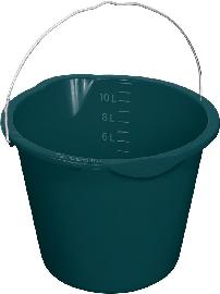 GreenLife Eimer mit Tülle, schwarz, 12 Liter Produktbild