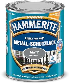 HAMMERITE Metallschutz-Lack 750ml matt hellgrau Produktbild