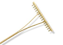 Löffert Stiele Holzrechen 15 Zinken einreihig Produktbild