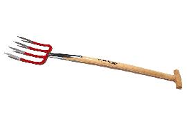 Krumpholz Werkzeugfrabrik seit 1799 Spatengabel mit Schienenzwinge mit Eschen-T-Stiel Produktbild