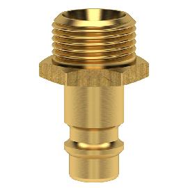 Lüdecke MS AG-Schnellverschluß-Stecknippel Standard ES-14NA G1/4" blank eins. sp. Produktbild