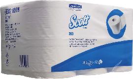 SCOTT Toilet-Tissue 350 3-lagig hochweiß 1 VE = 6 x 350 Blatt Produktbild