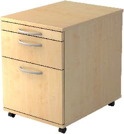 Hammerbacher Rollcontainer Ahorn 2 Schübe STRECKE Produktbild