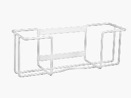 Carl Hübenthal Halterung für Interfold weiß, 41,5x13x14,5, Drahtgeflecht Produktbild