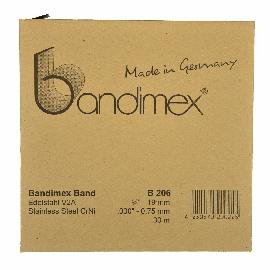 bandimex Stahlband, Edelstahl 1.4301, Breite 16mm, Länge 30m Produktbild