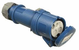 AS-Schwabe CEE-Kupplung 230V/16A, blau, mit Klappdeckel Produktbild