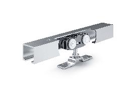 GEZE Schiebetürbeschlag mit Laufschiene Rollan 80 NT, Aluminium Produktbild