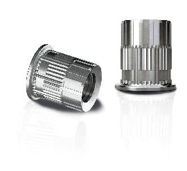 Gesipa Light Weight Blindnietmutter Stahl gerändelt Flachrundkopf Produktbild