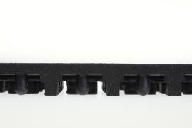 MILTEX Bodenbelag Yoga Solid Oil 90x90cm, schwarz Produktbild