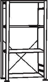 FORUM - NB Steckregal Grundfeld 2000 x 1000 x 400mm verzinkt Produktbild