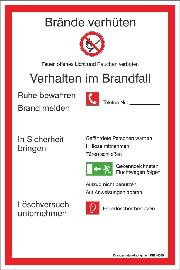 SafetyMarking Brandschutzordnung 200x300mm PVC Produktbild