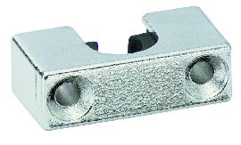 JuNie Drehst.schl.-Stangenführ., 1312, Metall vernickelt,Stangenm. 8x7mm,B 30mm,H 10mm Produktbild