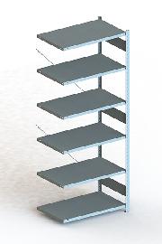 META Anbauregal CLIP 100 S3 Längsriegel 2500x1000x600 6 Böden, vzk, zerlegt Produktbild