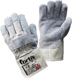 fortis Handschuh Rigger, Rindspaltleder, Größe 10, 12 Paar Produktbild