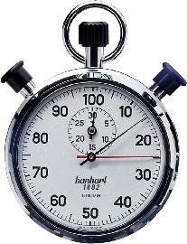 Hanhart 1882 Präzisions-Doppel-Stoppuhr 1/100-Min. 30Min. Produktbild