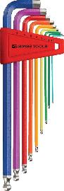 RAINBOW Winkelschraubendreher-Satz bunt mit Kugelkopf 7-teilig 1,5-10mm Produktbild