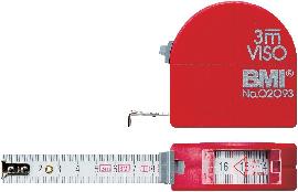 BMI Taschenbandmaß mit Sichtfenster 3m x 16mm mit Zirkelfunktion Produktbild