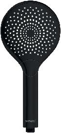 WENKO Duschkopf 12 cm schwarz WaterSaving Produktbild