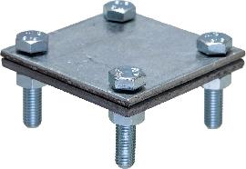 Obermoser Kreuzverbinder 60x60x4 M8x25 fvz. Fl/fl Produktbild