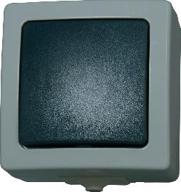 Kopp Kreuzschalter AP/FR Nautic grau Produktbild