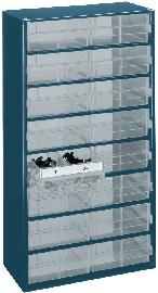 RAACO Schubladenmagazin Typ 1216-04 blau Produktbild