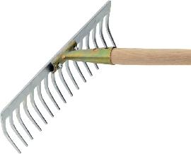 FLORA Gartenrechen, verstellbar 14 Zinken Produktbild