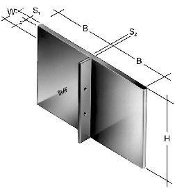 SIMPSON Strong-Tie T-Profil Alu - 3 mtr. Grundlänge mit Mittelsteg, TALU 3000-B Produktbild