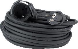 UNITEC Gummi-Verlängerungskabel H05RR-F 3G1,5 25m. schwarz Produktbild