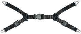 SCHUBERTH Kinnriemen 4-Punkt, Gurtband, schwarz, 20 mm Produktbild