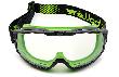 Bollé Safety Vollsichtbrille, klare PC-Scheibe, kratzfest & beschlagfrei PLATINUM - Schwarz / Grün Bi-Material PC/TPR Rahmen - Wasserdicht Produktbild img3 S