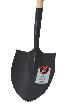 Ideal Ballastschaufel Größe 1 Well schwarz pulverbeschichtet mit Eschestiel 120cm Produktbild