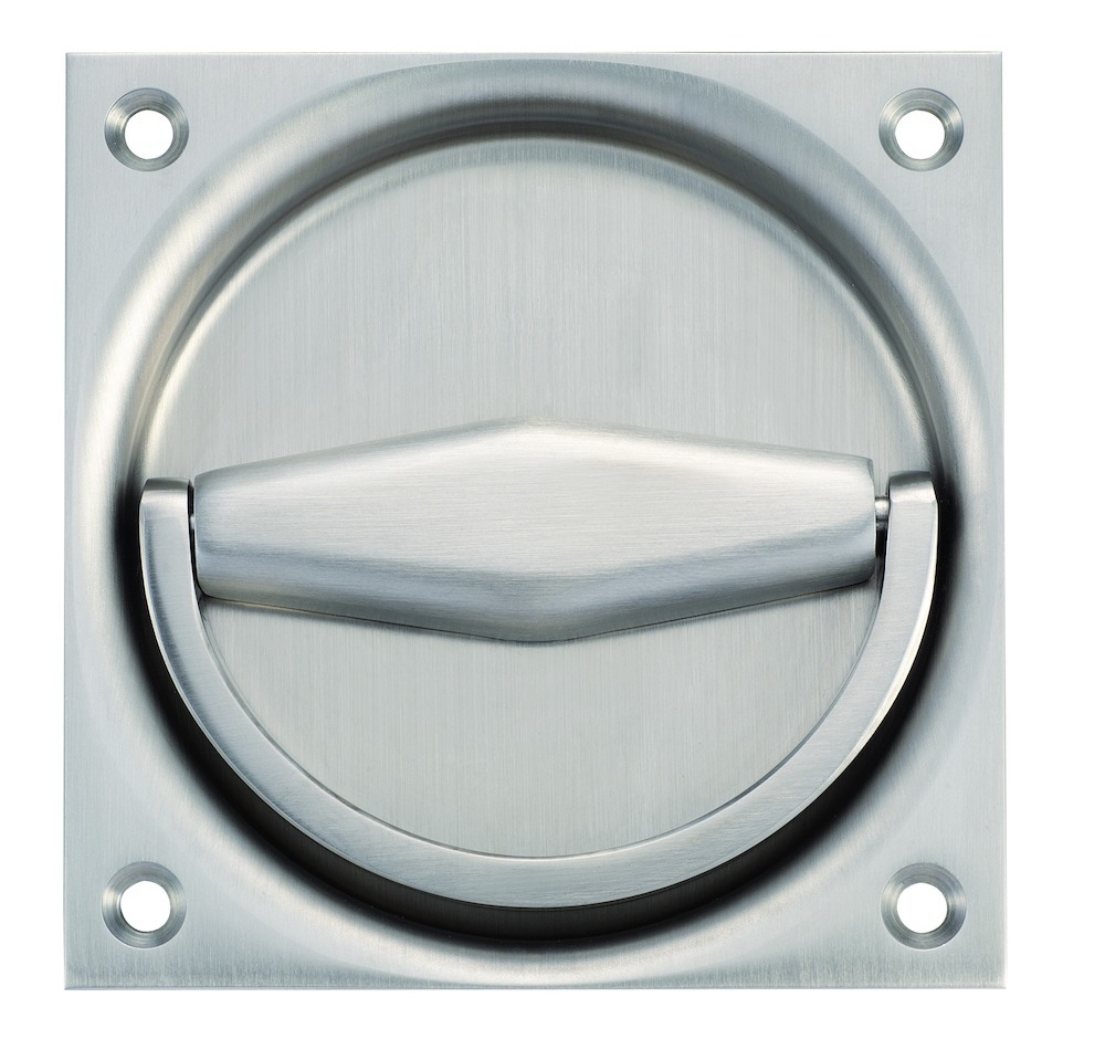 KWS Schiebetürmuschelgriff,5016,VK8,eckig,silberfarbig eloxiert Produktbild img1 S