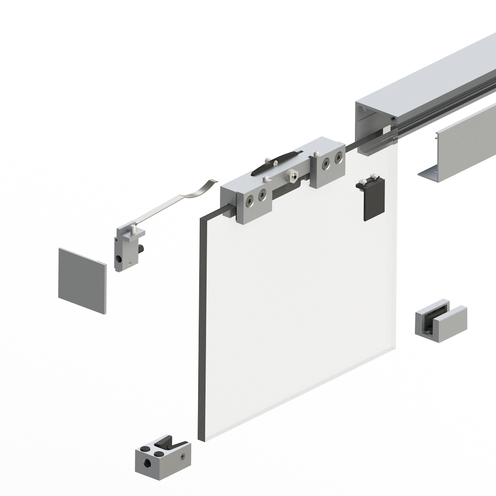 HELM Schiebetürbeschlag mit Laufschiene GT-L 80 Produktbild img1 S