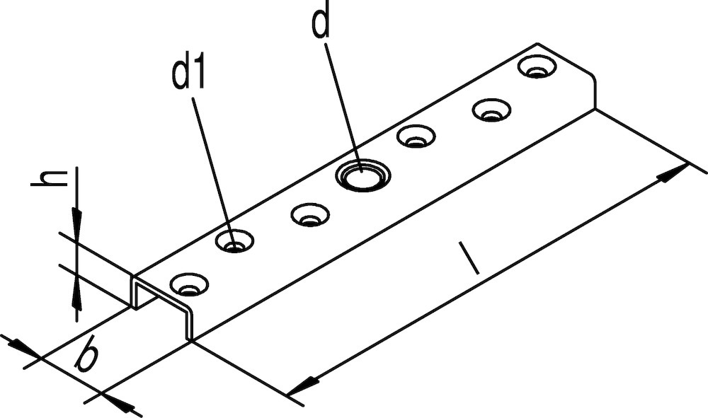 HELM Schiebetor-Flansch, mit mittig platziertem Gewinde, 593, Stahl verzinkt Produktbild img2 S