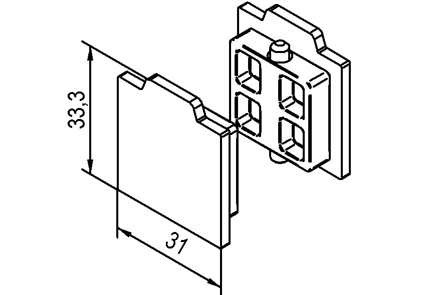 HELM OT-Endkappe,für Laufprofil, Aluminium, naturton eloxiert Produktbild img2 S