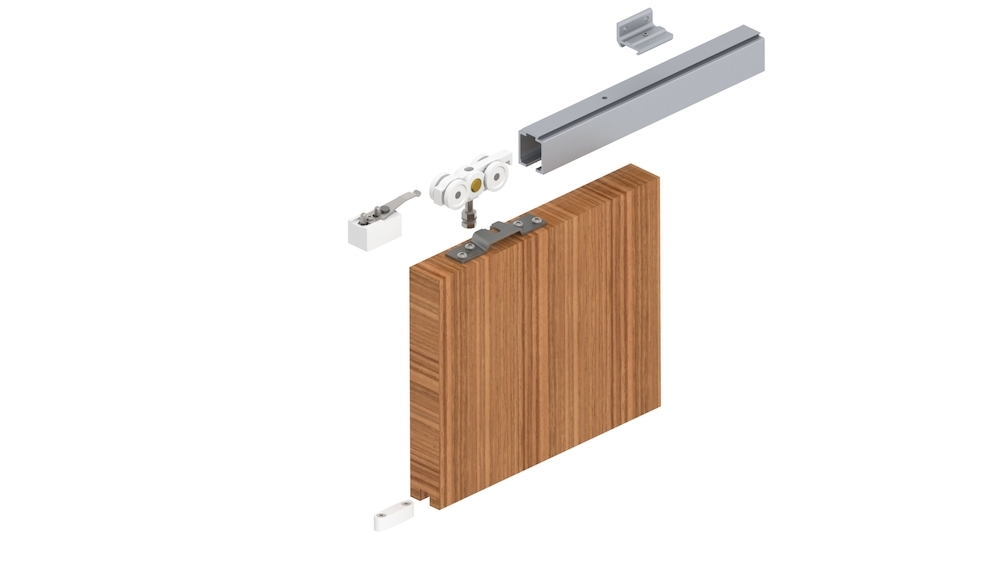 HELM Objekttür-Schiebetürbeschlag,140,Materialkombination Produktbild img3 S