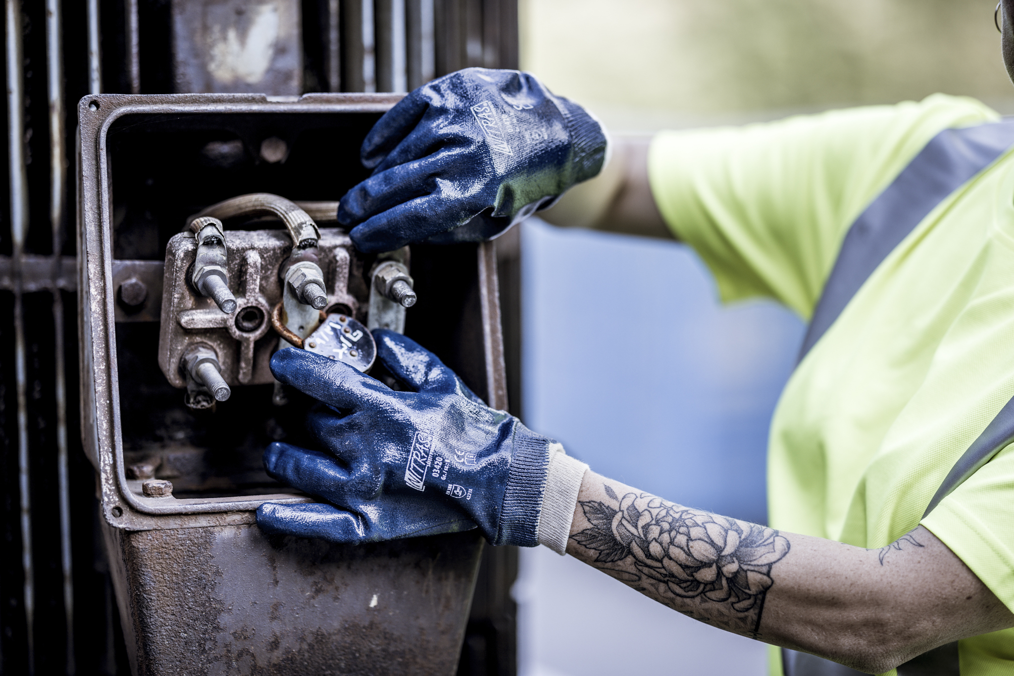 NITRAS Nitrilhandschuhe, blau, EN 388 Produktbild img2 L