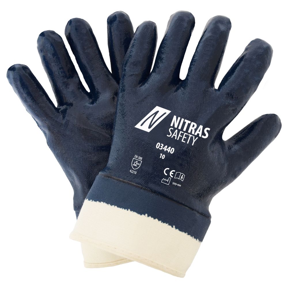 NITRAS Nitrilhandschuhe, blau, EN 388 Produktbild img1 L