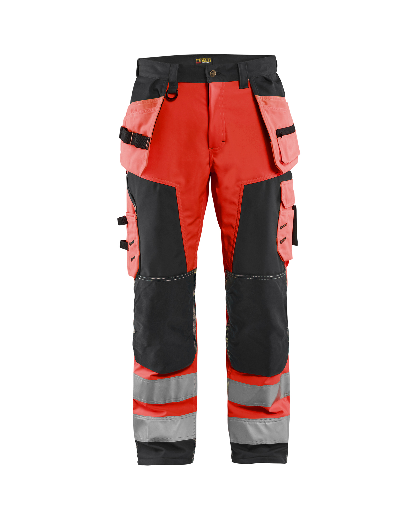 Blåkläder High Vis Softshell Arbeitshose High Vis Rot/Schwarz D116 Produktbild img1 L