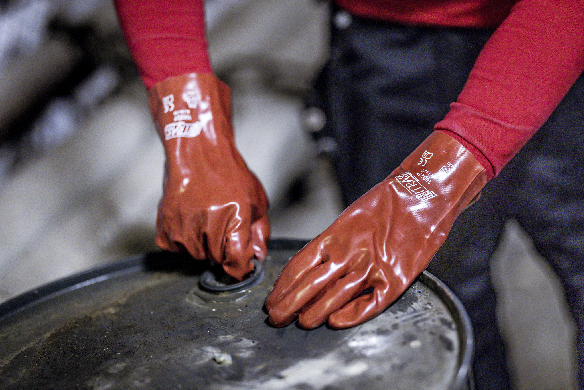 NITRAS PVC-Handschuhe, rot, EN 388 Produktbild img2 L