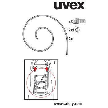 UVEX Schnürsenkel 95910 schwarz Produktbild img1 L