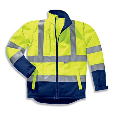 UVEX Softshelljacke protection flash gelb, warngelb S Produktbild img1 L