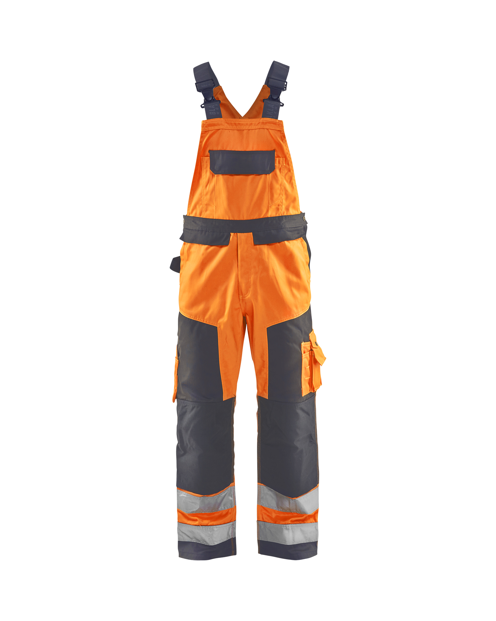 Blåkläder High Vis Latzhose High Vis Orange/Mittelgrau Produktbild img1 L